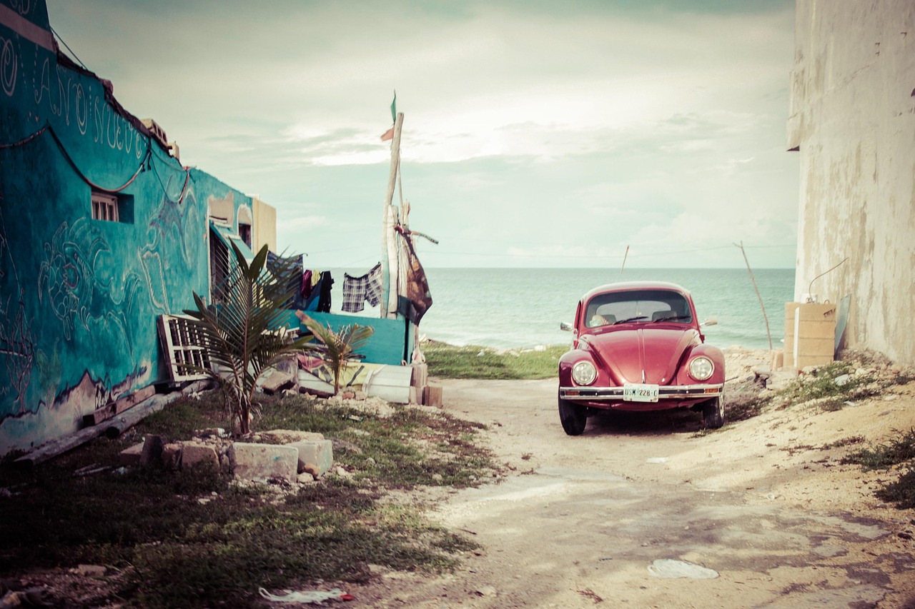 car, volkswagen, old, beetle, mexico, vehicle, vw beetle, red car, automobile, automotive, car wallpapers, transportation, parked car